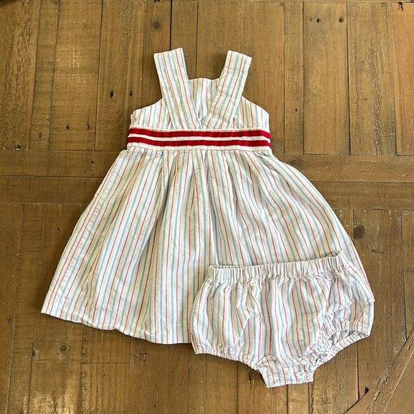 Janie and jack red white and blue tunic and bloomer set - Picture 1 of 9